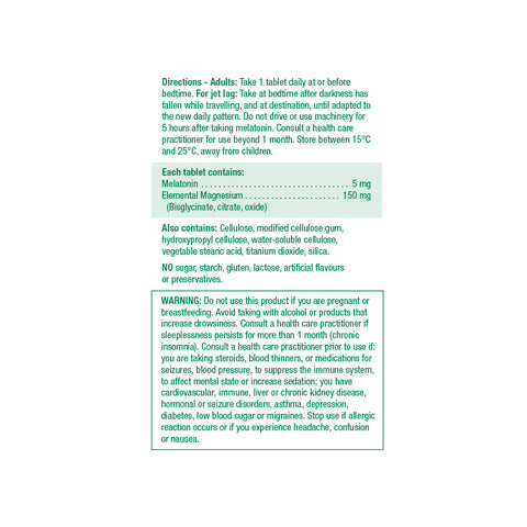 9024_Melatonin + magnesium_nutritional panel