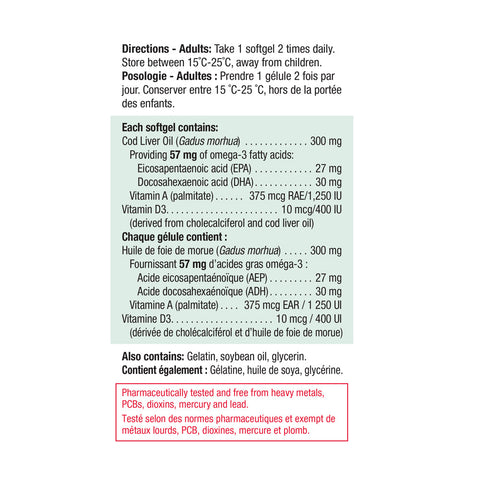 2236_cod liver oil_nutritional panel